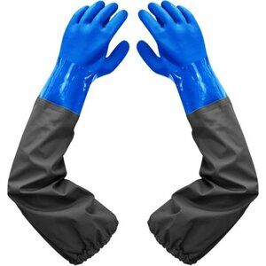 PVC Chemical Resistant, Long Rubber, Heavy Duty Waterproof Gloves for Chemical